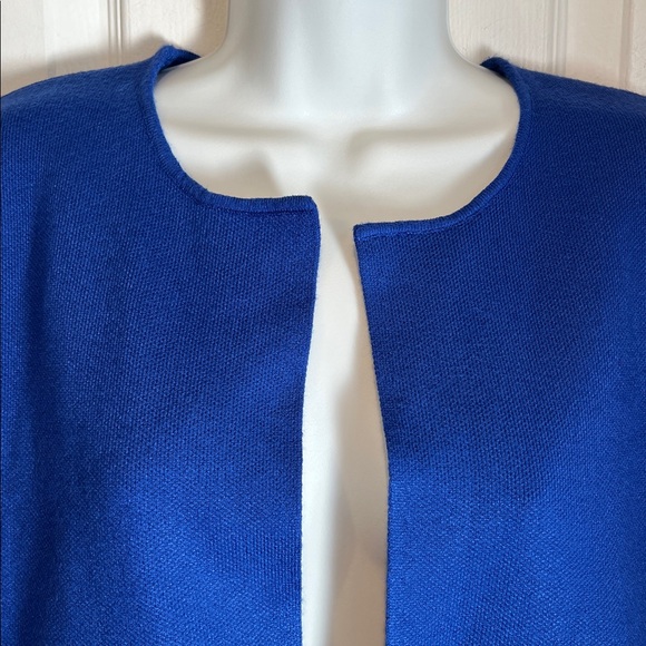 Pink Martini “Moira”‎ Royal Blue Open Face Cardigan Sweater Size M NWT - Picture 2 of 12